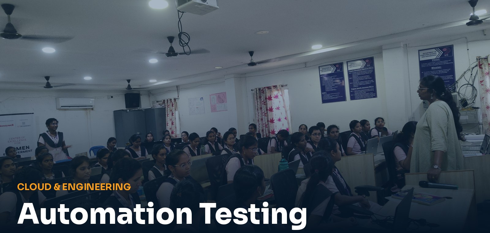 Automation Testing live training session at Linkskill Academy