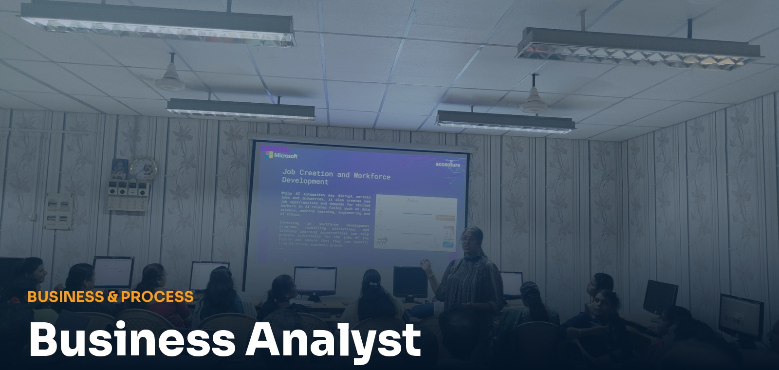 Business Analyst live training session at Linkskill Academy