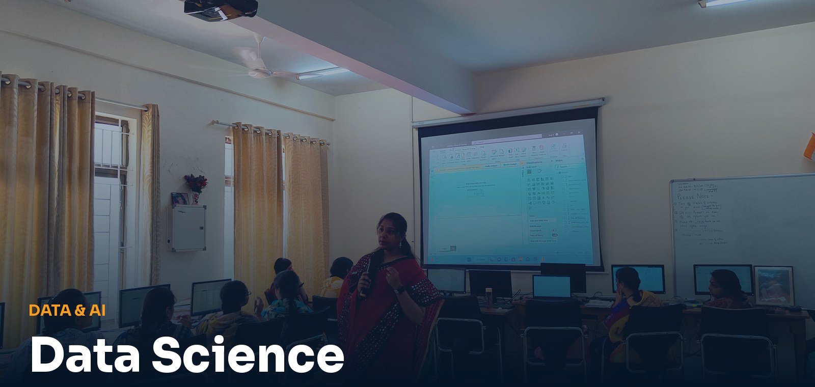 Data Science live training session at Linkskill Academy