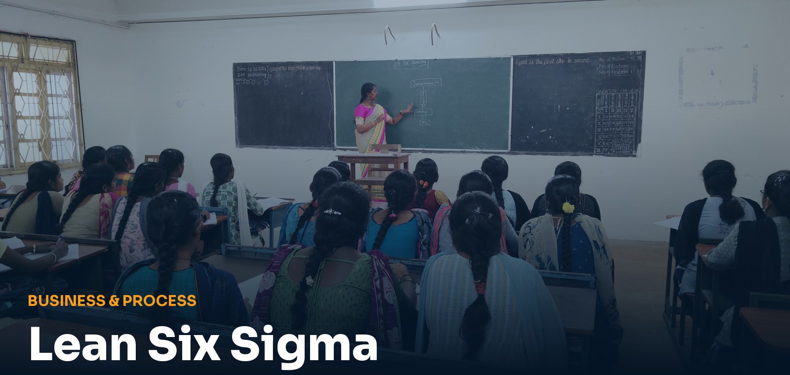 Lean Six Sigma live training session at Linkskill Academy