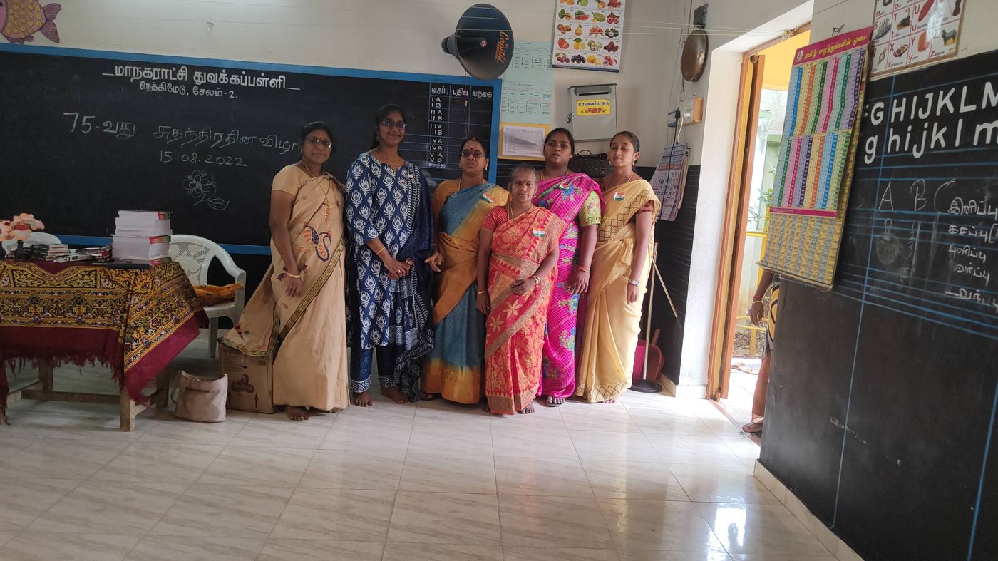 Community engagement — Independence Day at a Salem government school