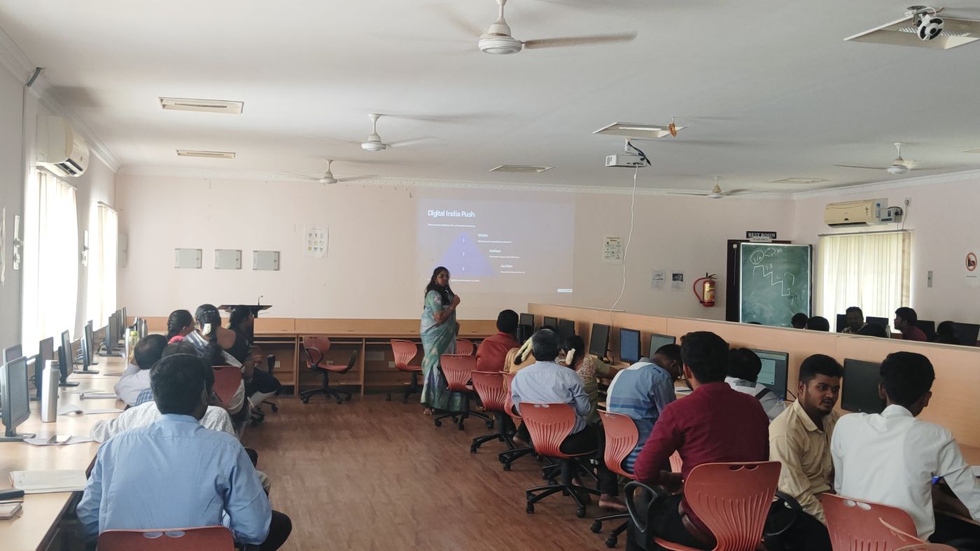Corporate training session — Digital India module